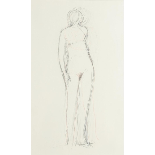 447 - KARL WESCHKE (1925-2005). PSYCHE AND EROS SERIES: SISTER OF PSYCHE. (d) Pencil and red chalk
36 x 22... 