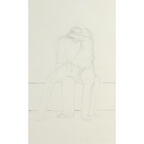 448 - KARL WESCHKE (1925-2005). PSYCHE AND EROS SERIES: PAN AND ECHO. (d) Pencil 
40 x 24.5cm.

Provenance... 