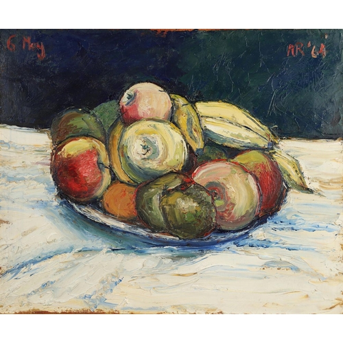 458 - ANTHONY ROSSITER (1926-2000). STILL LIFE OF FRUIT. (d) Signed with initials, dated `64 and further d... 