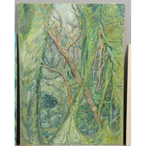 496 - VIVIEN JOHN (1915-1994). A FOLIO OF FOUR WORKS. (d) Comprising botanical and jungle subjects, two si... 