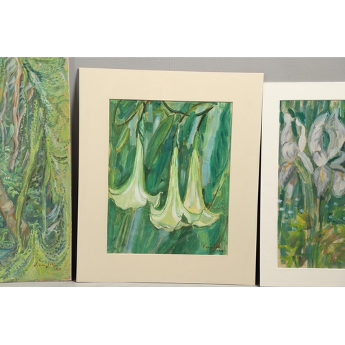 496 - VIVIEN JOHN (1915-1994). A FOLIO OF FOUR WORKS. (d) Comprising botanical and jungle subjects, two si... 