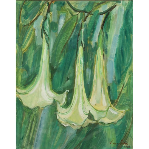 496 - VIVIEN JOHN (1915-1994). A FOLIO OF FOUR WORKS. (d) Comprising botanical and jungle subjects, two si... 