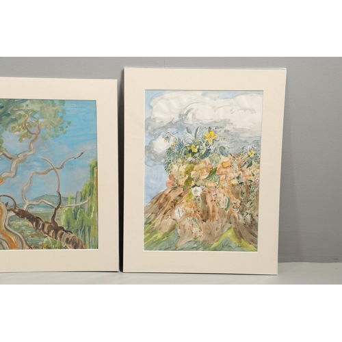 497 - VIVIEN JOHN (1915-1994). A FOLIO OF FOUR WORKS. (d) Comprising botanical and jungle subjects, four s... 