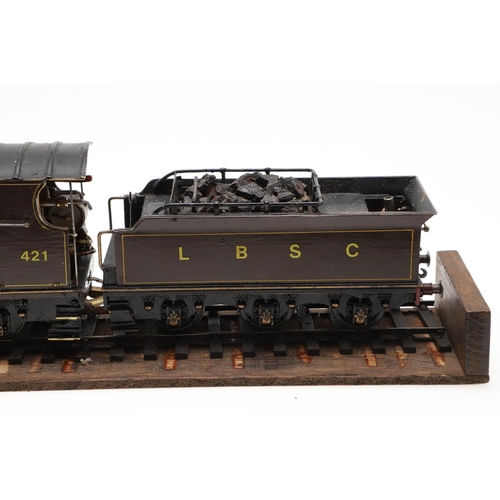 503 - L.B.S.C SCRATCH BUILT 0 GAUGE STEAM LOCOMOTIVE & TENDER. A scratch built 0 gauge steam locomotive an... 