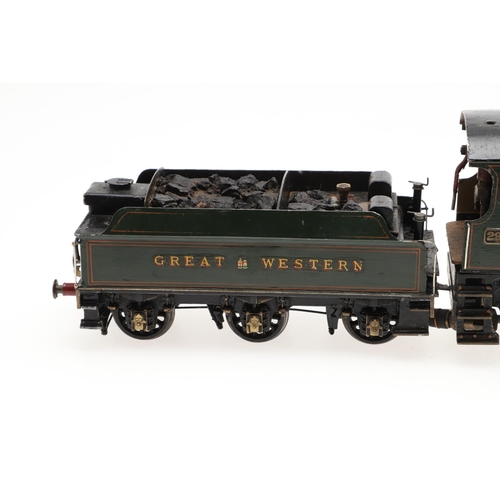 504 - SCRATCH BUILT 0 GAUGE STEAM LOCOMOTIVE & TENDER - LADY DISTAIN. A scratch built steam locomotive and... 