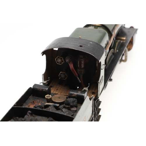 504 - SCRATCH BUILT 0 GAUGE STEAM LOCOMOTIVE & TENDER - LADY DISTAIN. A scratch built steam locomotive and... 