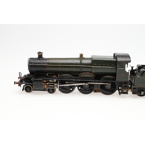 504 - SCRATCH BUILT 0 GAUGE STEAM LOCOMOTIVE & TENDER - LADY DISTAIN. A scratch built steam locomotive and... 