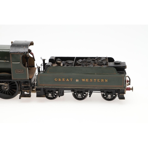 504 - SCRATCH BUILT 0 GAUGE STEAM LOCOMOTIVE & TENDER - LADY DISTAIN. A scratch built steam locomotive and... 