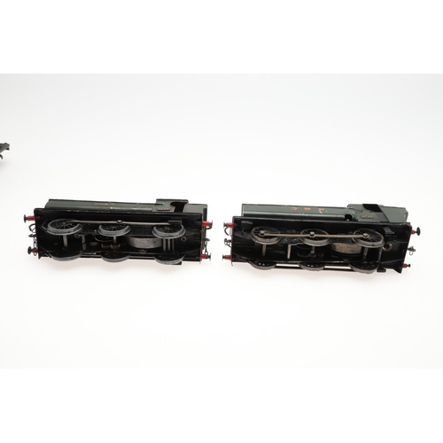 505 - FOUR SCRATCH BUILT 0 GAUGE CLOCKWORK LOCOMOTIVES. Four unusual 0 gauge scratch built clockwork locom... 