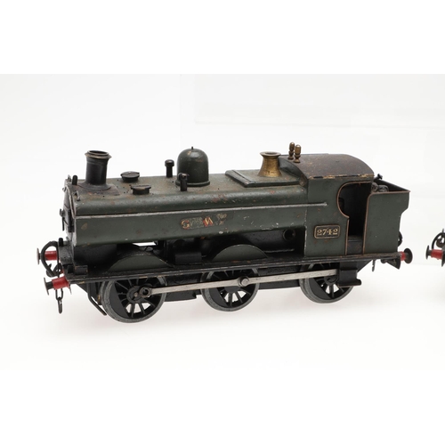 505 - FOUR SCRATCH BUILT 0 GAUGE CLOCKWORK LOCOMOTIVES. Four unusual 0 gauge scratch built clockwork locom... 