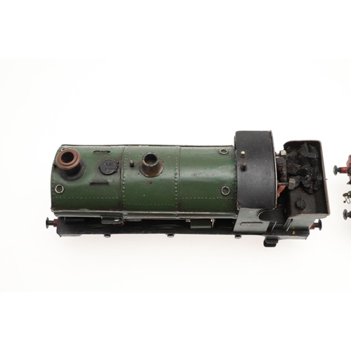 505 - FOUR SCRATCH BUILT 0 GAUGE CLOCKWORK LOCOMOTIVES. Four unusual 0 gauge scratch built clockwork locom... 