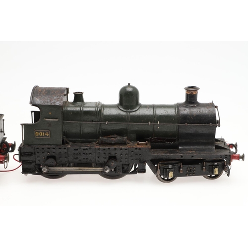 506 - SCRATCH BUILT 0 GAUGE LOCOMOTIVE & TENDER - GWR 9014. A scratch built 3 rail electric 0 gauge locomo... 