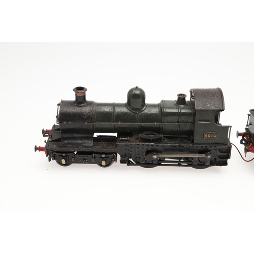 506 - SCRATCH BUILT 0 GAUGE LOCOMOTIVE & TENDER - GWR 9014. A scratch built 3 rail electric 0 gauge locomo... 