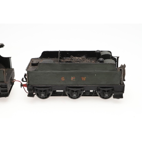 506 - SCRATCH BUILT 0 GAUGE LOCOMOTIVE & TENDER - GWR 9014. A scratch built 3 rail electric 0 gauge locomo... 