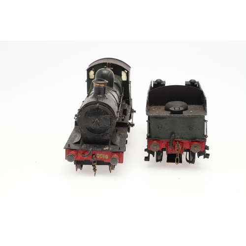 506 - SCRATCH BUILT 0 GAUGE LOCOMOTIVE & TENDER - GWR 9014. A scratch built 3 rail electric 0 gauge locomo... 