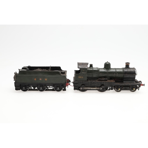 506 - SCRATCH BUILT 0 GAUGE LOCOMOTIVE & TENDER - GWR 9014. A scratch built 3 rail electric 0 gauge locomo... 