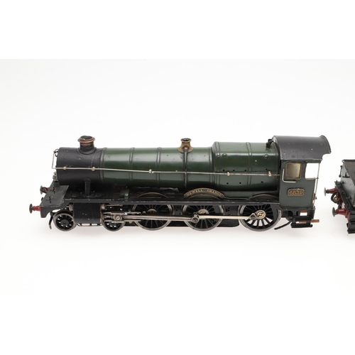 507 - SCRATCH BUILT 0 GAUGE LOCOMOTIVE & TENDER - HEWELL GRANGE. A scratch built 3 rail electric locomotiv... 