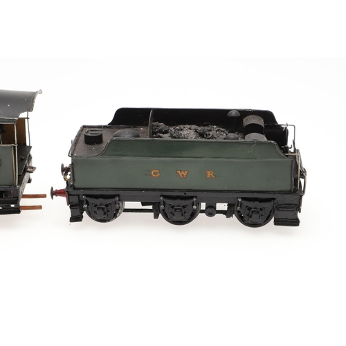 507 - SCRATCH BUILT 0 GAUGE LOCOMOTIVE & TENDER - HEWELL GRANGE. A scratch built 3 rail electric locomotiv... 