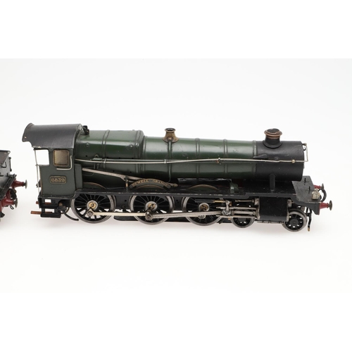 507 - SCRATCH BUILT 0 GAUGE LOCOMOTIVE & TENDER - HEWELL GRANGE. A scratch built 3 rail electric locomotiv... 