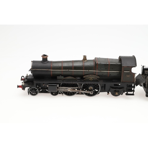 509 - SCRATCH BUILT 0 GAUGE LOCOMOTIVE AND TENDER - NORTH STAR. A scratch built 0 gauge 3 rail electric lo... 