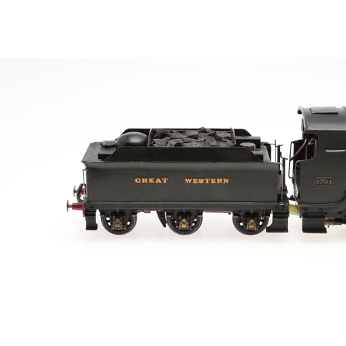 510 - SCRATCH BUILT 0 GAUGE STEAM LOCOMOTIVE & TENDER - GWR 47XX. A scratch built 0 gauge steam locomotive... 