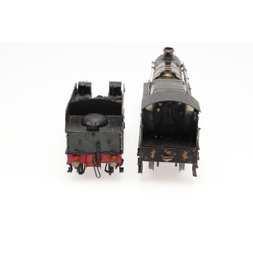 511 - A SCRATCH BUILT O GUAGE LOCOMOTIVE & TENDER - LADY GODIVA. A 3 rail electric 0 gauge scratch built l... 