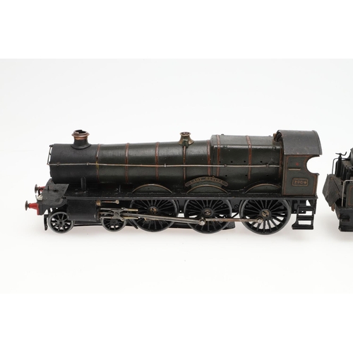 511 - A SCRATCH BUILT O GUAGE LOCOMOTIVE & TENDER - LADY GODIVA. A 3 rail electric 0 gauge scratch built l... 