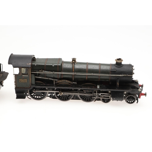 512 - A SCRATCH BUILT 0 GAUGE LOCOMOTIVE & TENDER - HIMLEY HALL. A 3 rail 0 gauge scratch built locomotive... 