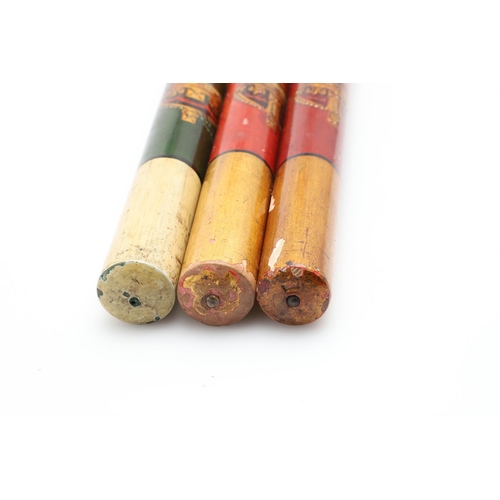 514 - THREE EARLY 20TH CENTURY OFFICER'S CORONATION BATONS - EDWARD VII & GEORGE V. Three interesting Offi... 