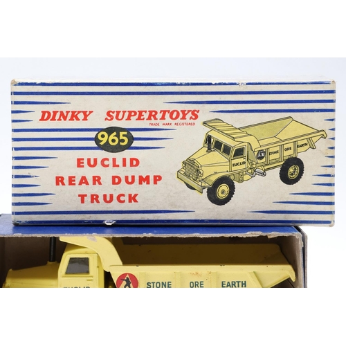 516 - BOXED DINKY SUPERTOYS - INCLUDING BBC TV VEHICLE & TANK TRANSPORTER. Three boxed models including 96... 