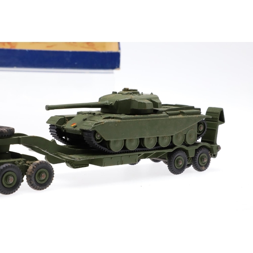 516 - BOXED DINKY SUPERTOYS - INCLUDING BBC TV VEHICLE & TANK TRANSPORTER. Three boxed models including 96... 