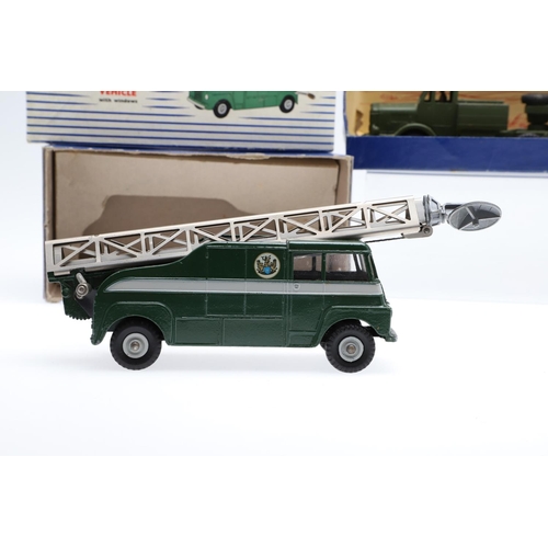 516 - BOXED DINKY SUPERTOYS - INCLUDING BBC TV VEHICLE & TANK TRANSPORTER. Three boxed models including 96... 