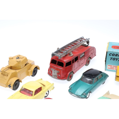 517 - CORGI & DINKY TOYS - BOXED & UNBOXED DIE CAST TOYS, & TRIANG MINIC FORD ZEPHYR. Including four boxed... 