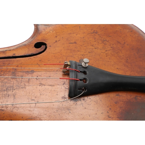 527 - 19THC SCOTTISH VIOLIN - WALTER PLAIN, GLASGOW. A 19thc violin with a one piece maple back and carved... 