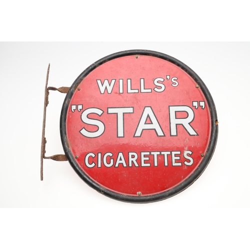 531 - VINTAGE ENAMEL SIGNS - WAKEFIELD CASTROL OIL & WILLS 'STAR' CIGARETTES. Two vintage enamel signs, in... 