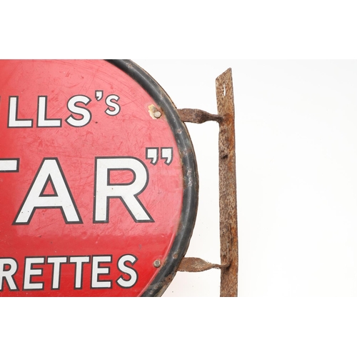 531 - VINTAGE ENAMEL SIGNS - WAKEFIELD CASTROL OIL & WILLS 'STAR' CIGARETTES. Two vintage enamel signs, in... 