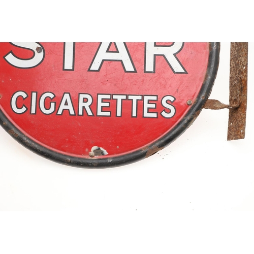 531 - VINTAGE ENAMEL SIGNS - WAKEFIELD CASTROL OIL & WILLS 'STAR' CIGARETTES. Two vintage enamel signs, in... 