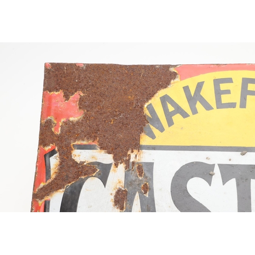 531 - VINTAGE ENAMEL SIGNS - WAKEFIELD CASTROL OIL & WILLS 'STAR' CIGARETTES. Two vintage enamel signs, in... 