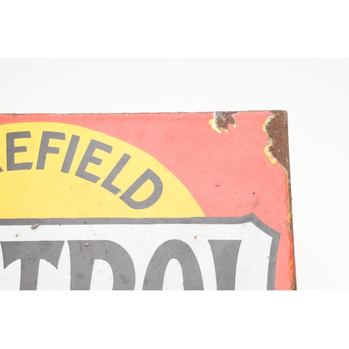 531 - VINTAGE ENAMEL SIGNS - WAKEFIELD CASTROL OIL & WILLS 'STAR' CIGARETTES. Two vintage enamel signs, in... 