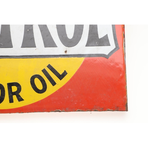 531 - VINTAGE ENAMEL SIGNS - WAKEFIELD CASTROL OIL & WILLS 'STAR' CIGARETTES. Two vintage enamel signs, in... 