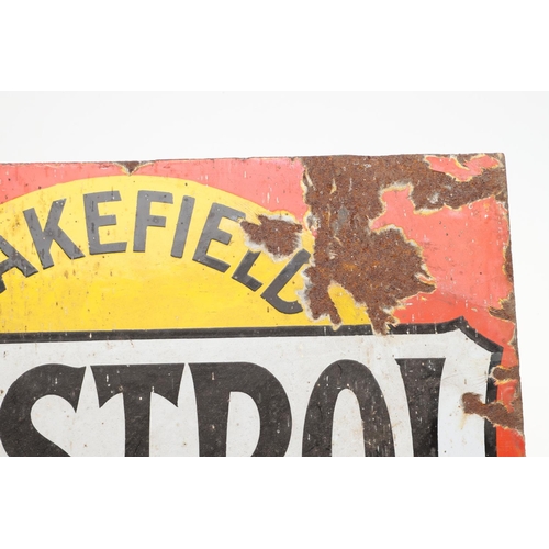 531 - VINTAGE ENAMEL SIGNS - WAKEFIELD CASTROL OIL & WILLS 'STAR' CIGARETTES. Two vintage enamel signs, in... 