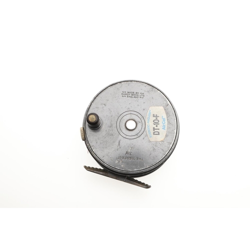 536 - HARDY PERFECT FISHING REEL. A 3 1/2 inch alloy reel with brass foot and rim tension adjuster. Marked... 