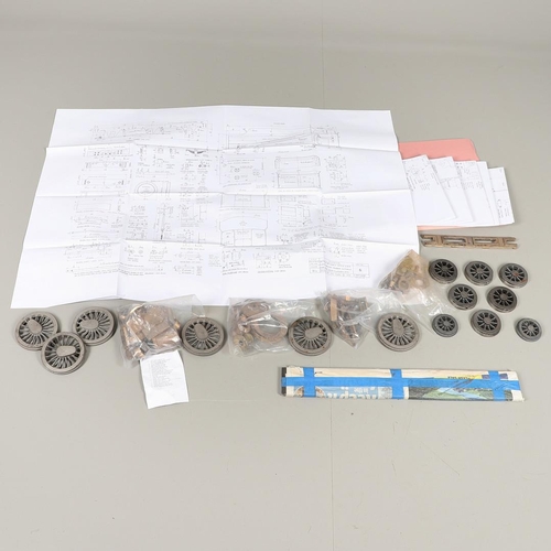 548 - STEAM LOCOMOTIVE PARTS - GWR 43XX. A 3 1/2 inch guage steam locomotive, GWR 43XX, all in loose parts... 