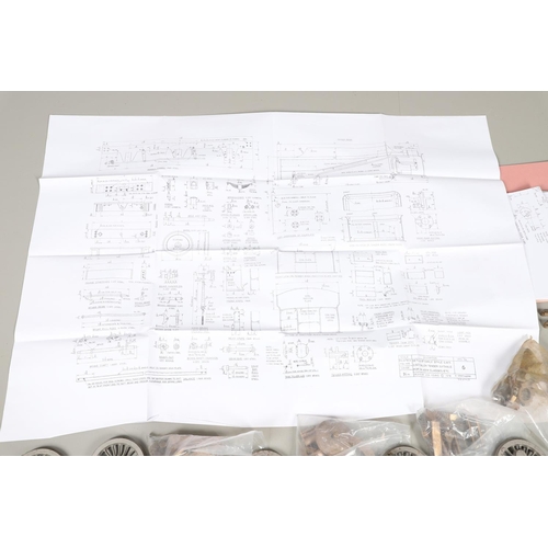 548 - STEAM LOCOMOTIVE PARTS - GWR 43XX. A 3 1/2 inch guage steam locomotive, GWR 43XX, all in loose parts... 