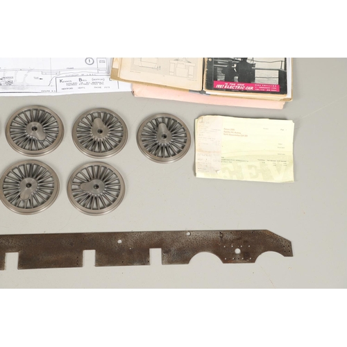 550 - STEAM LOCOMOTIVE PARTS - IVY HALL. An unassembled 3 1/2 inch gauge locomotive Ivy Hall, with a steel... 