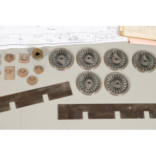 550 - STEAM LOCOMOTIVE PARTS - IVY HALL. An unassembled 3 1/2 inch gauge locomotive Ivy Hall, with a steel... 