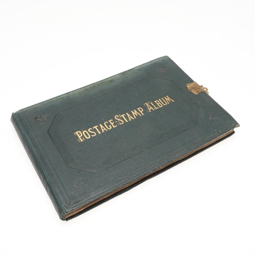 559 - 19THC LALLIER STAMP ALBUM - GREAT BRITAIN & WORLD STAMPS. An interesting partially filled album date... 