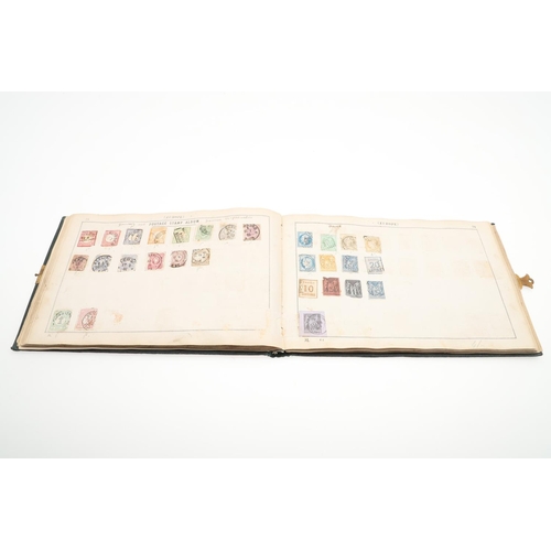 559 - 19THC LALLIER STAMP ALBUM - GREAT BRITAIN & WORLD STAMPS. An interesting partially filled album date... 