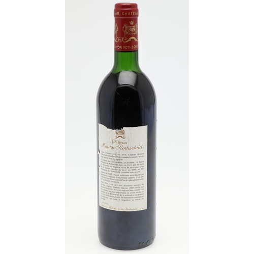 569 - CHATEAU MOUTON ROTHSCHILD 1990 - FRANCIS BACON. A single unopened bottle of Chateau Mouton Rothschil... 