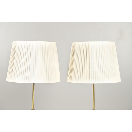 580 - JOSEF FRANK FOR SVENKST TENN - PAIR OF SWEDISH FLOOR STANDING LAMPS. A pair of large floor standing ... 